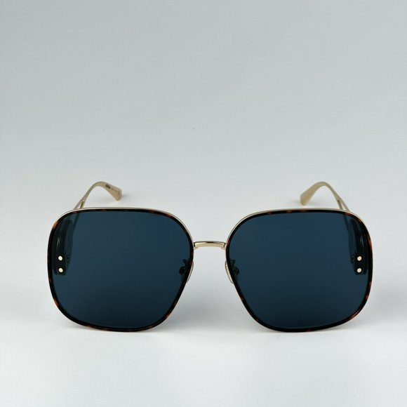 Dior DIORBOBBY S1U B5B0 BRAND NEW Sunglasses Gold Havana Blue Women Oversized - Picture 9 of 14